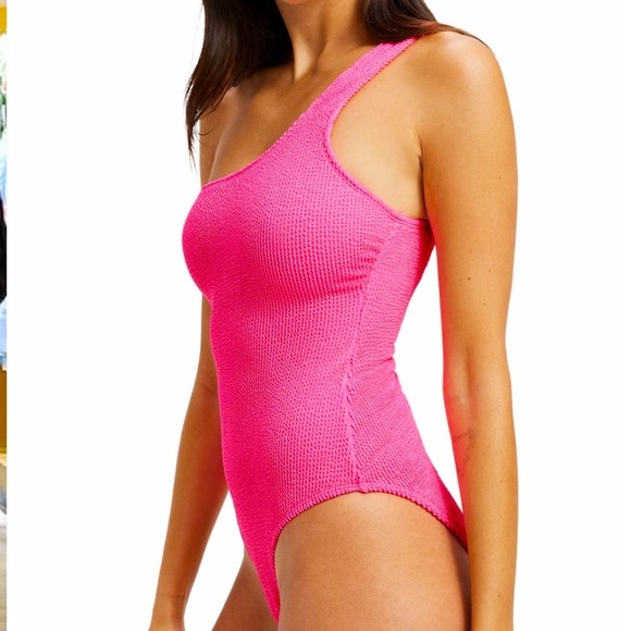 GOOD AMERICAN Always Fits One Shoulder One Piece Swimsuit - Picture 3 of 11